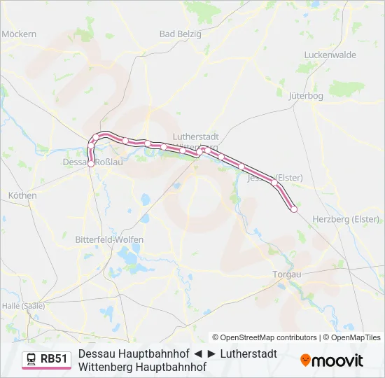 RB51 Train Line Map