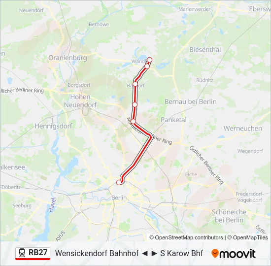 RB27 Train Line Map