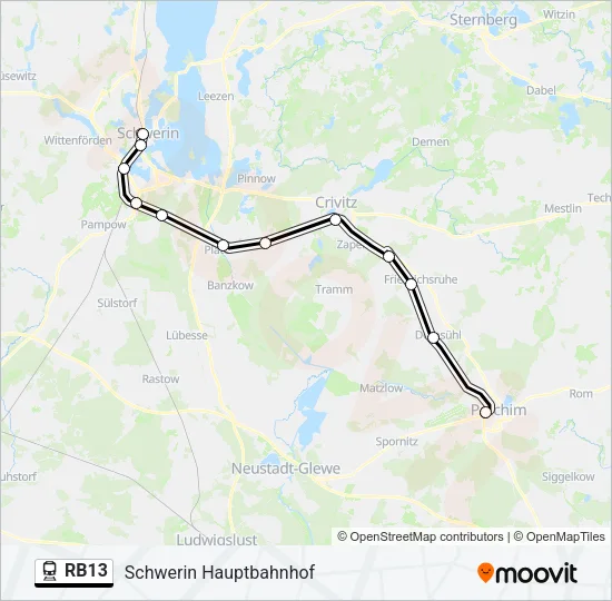 RB13 Train Line Map