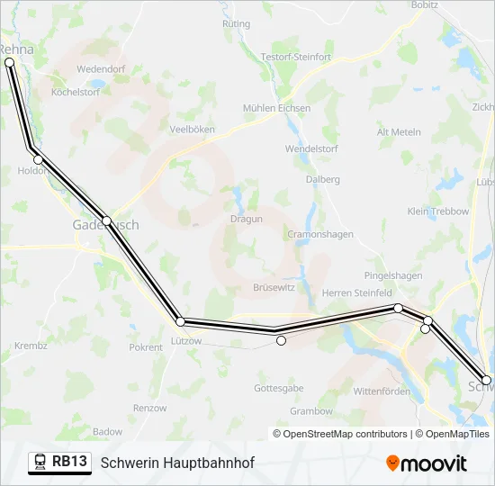RB13 Train Line Map