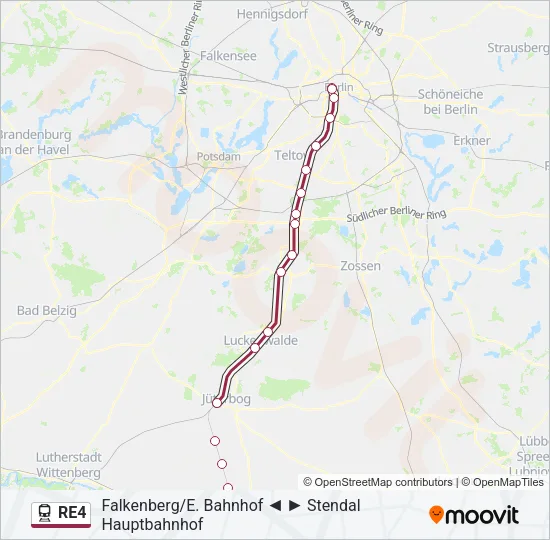 RE4 Train Line Map