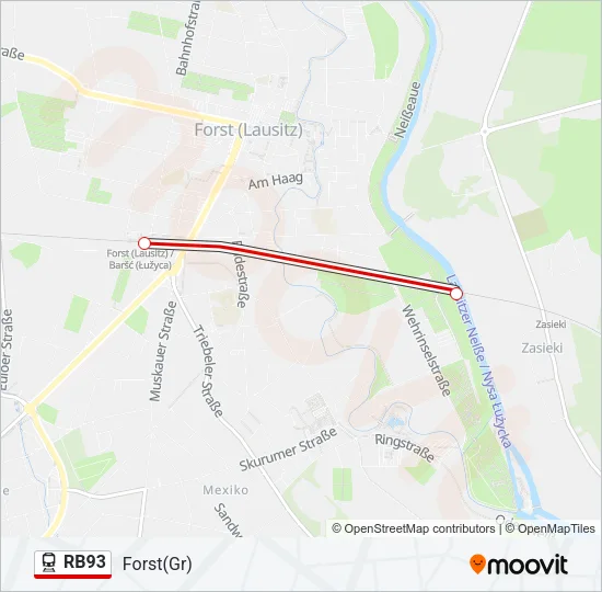 RB93 Train Line Map