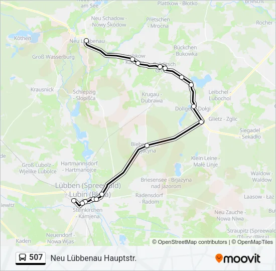 507 Bus Line Map