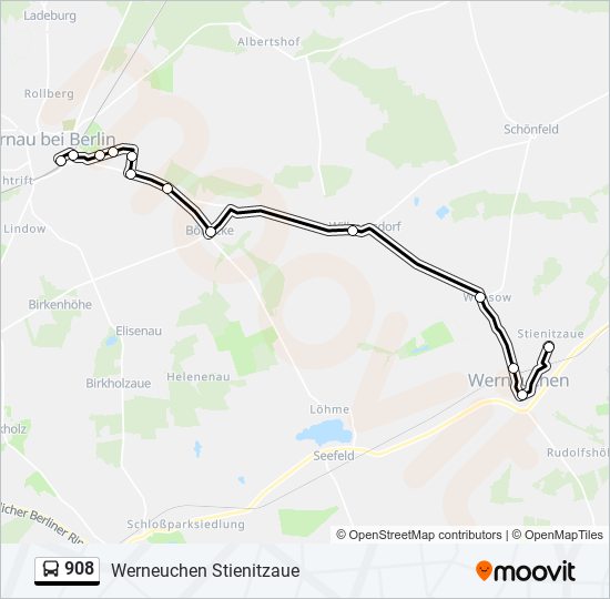 908 Route: Schedules, Stops & Maps - Werneuchen Stienitzaue (Updated)