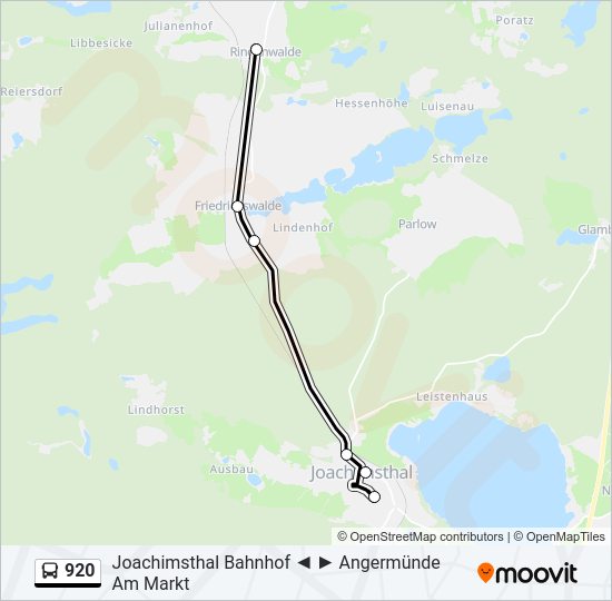 920 bus Line Map