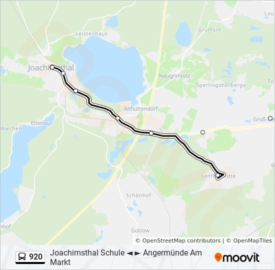 920 bus Line Map