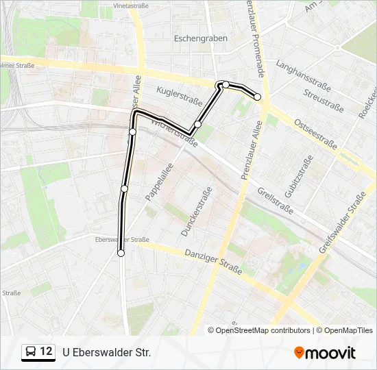 12 Bus Line Map