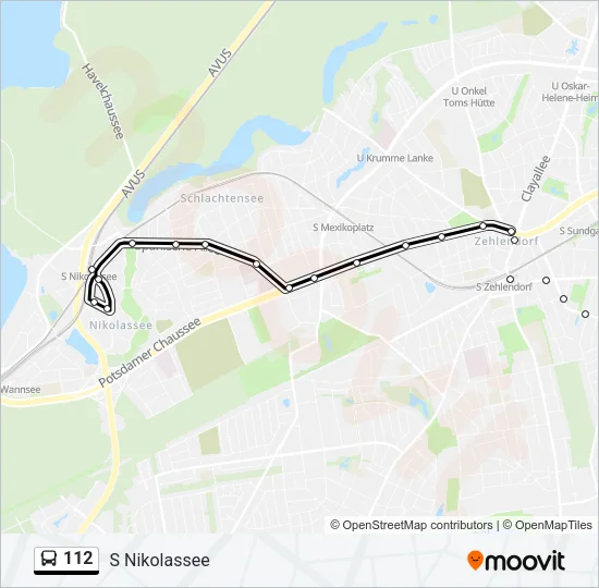 112 Bus Line Map