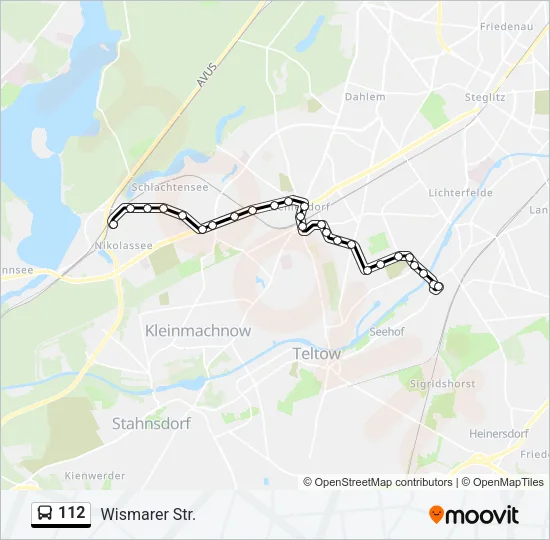 112 Bus Line Map
