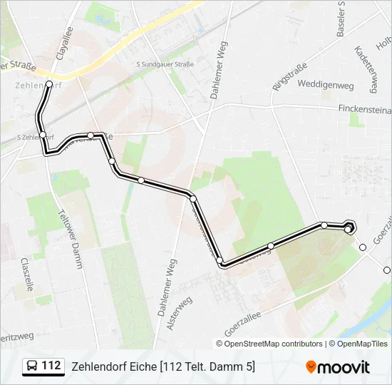 112 Bus Line Map