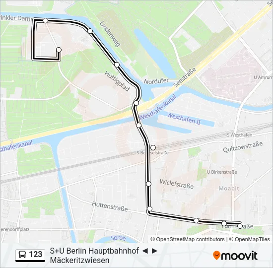 123 Bus Line Map