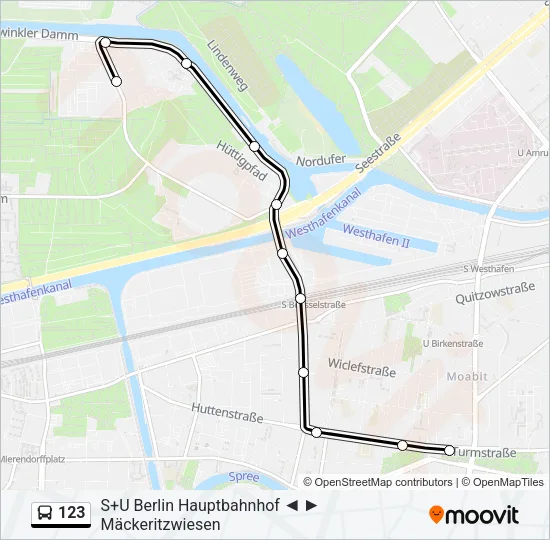 123 Bus Line Map