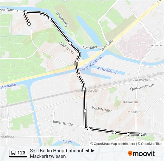 123 Bus Line Map