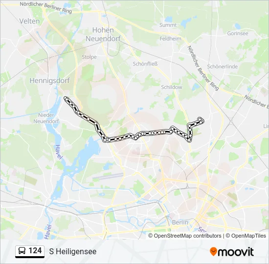 124 Bus Line Map