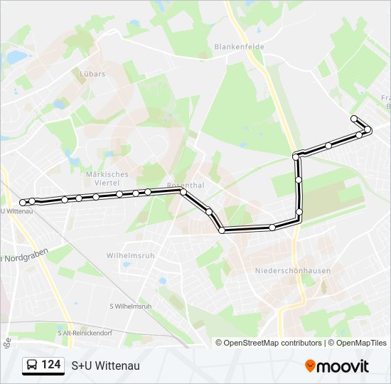Автобус 124: карта маршрута