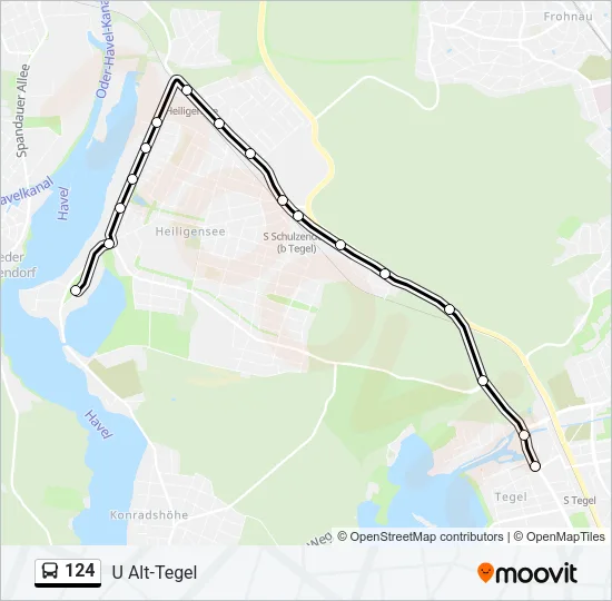 124 Bus Line Map