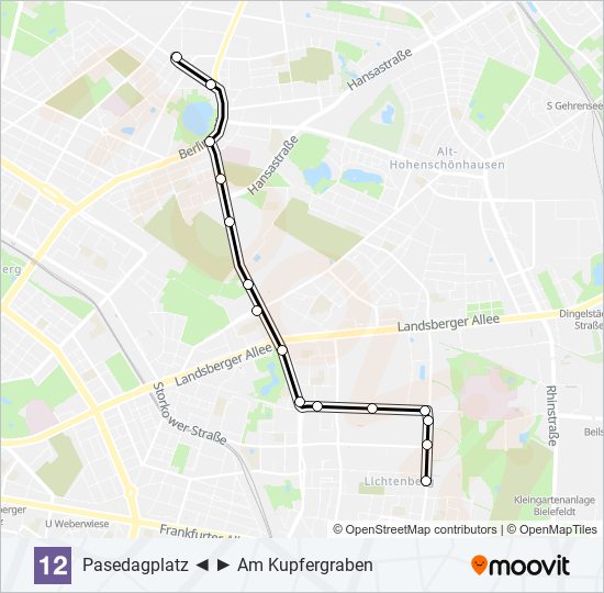 12 light rail Line Map