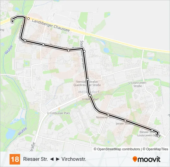 18 Light Rail Line Map