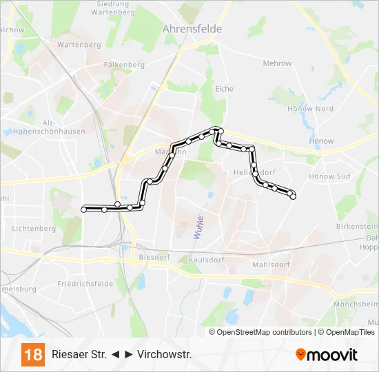 18 Light Rail Line Map
