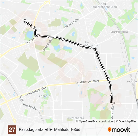 27 Light Rail Line Map