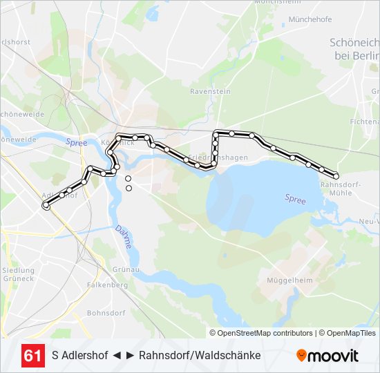 61 light rail Line Map