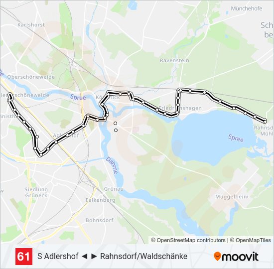 61 light rail Line Map