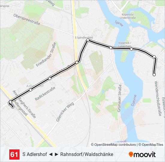 61 light rail Line Map