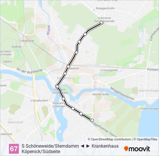 67 light rail Line Map