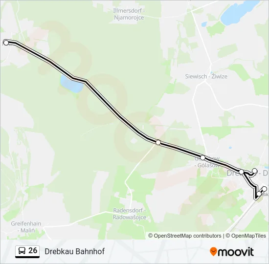 26 Bus Line Map