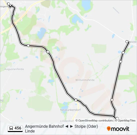 Автобус 456: карта маршрута