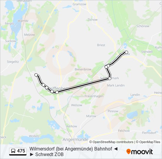 475 bus Line Map