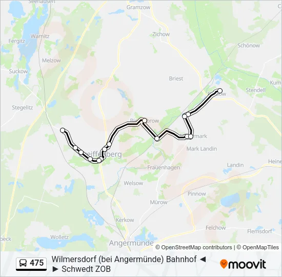 475 Bus Line Map