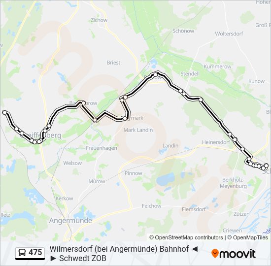 Buslinie 475 Karte