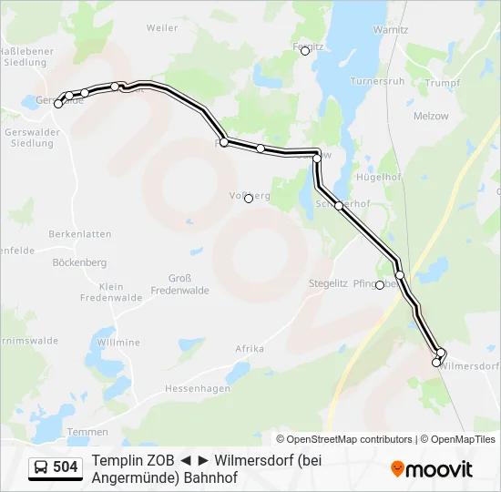 Автобус 504: карта маршрута