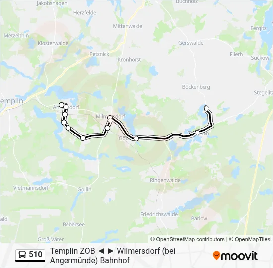 510 Bus Line Map