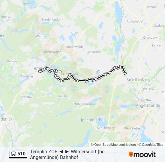 510 bus Line Map