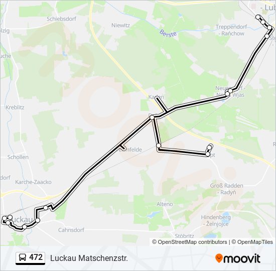Автобус 472: карта маршрута