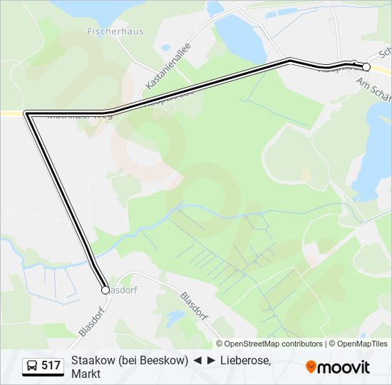 517 bus Line Map