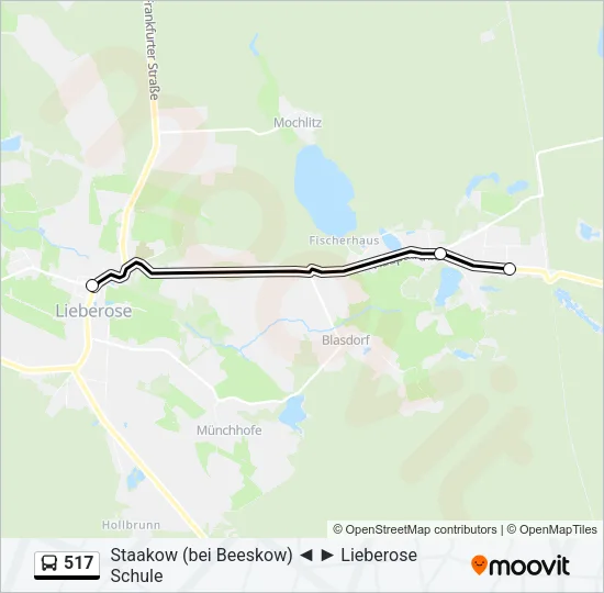 517 Bus Line Map