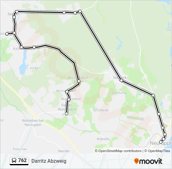 762 Bus Line Map