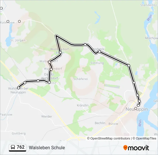 762 Bus Line Map