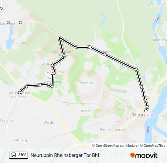 762 Bus Line Map