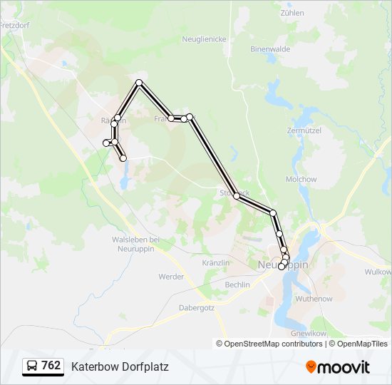 762 bus Line Map