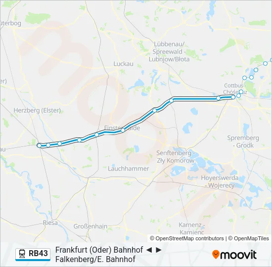 RB43 Train Line Map