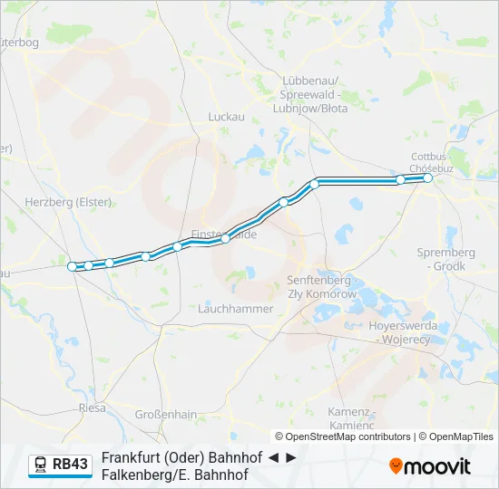 RB43 Train Line Map
