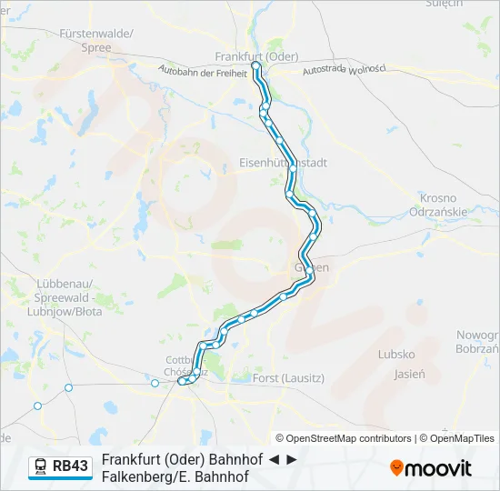 RB43 Train Line Map