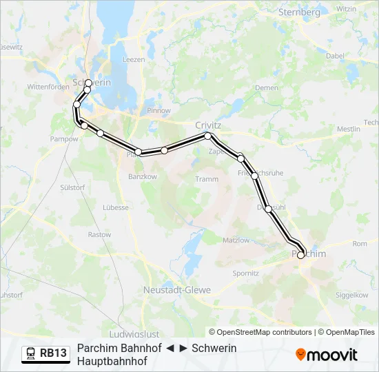 RB13 Train Line Map