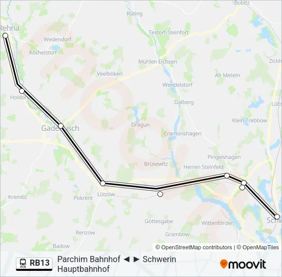RB13 Train Line Map