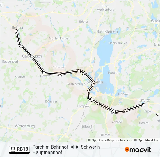 RB13 Train Line Map