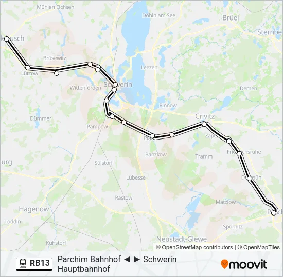 RB13 Train Line Map